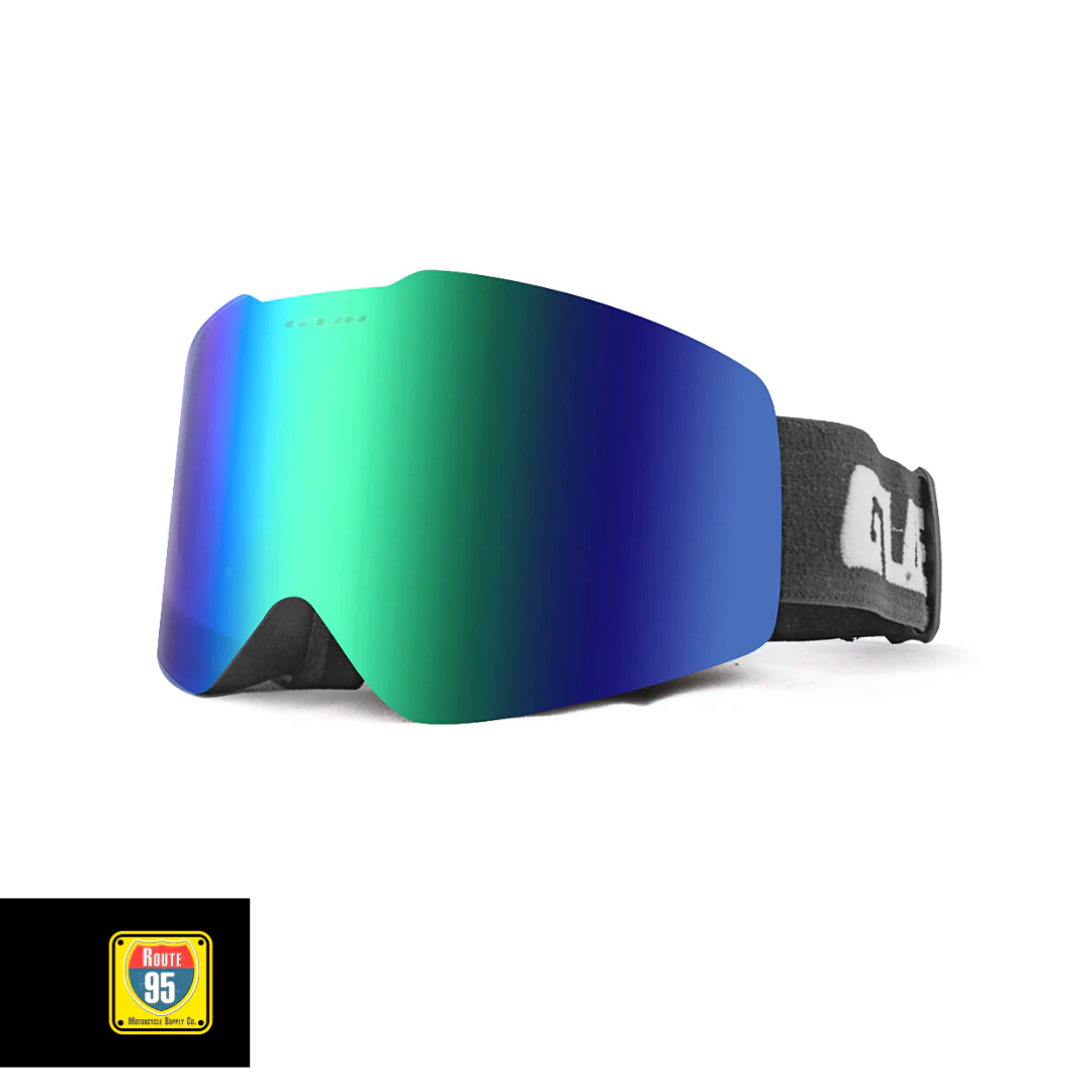 GUB Rally Pro Goggles- Matte Black-Green Lens - Image 3
