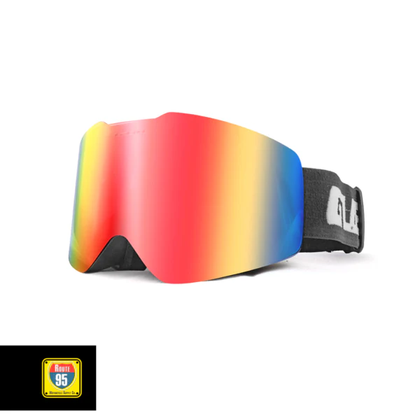 GUB Rally Pro Goggles- Matte Black-Red Lens - Image 3