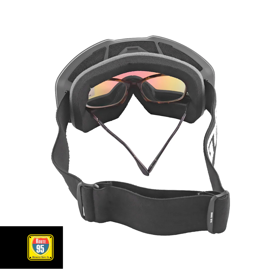 GUB Rally Pro Goggles- Matte Black-Red Lens - Image 6