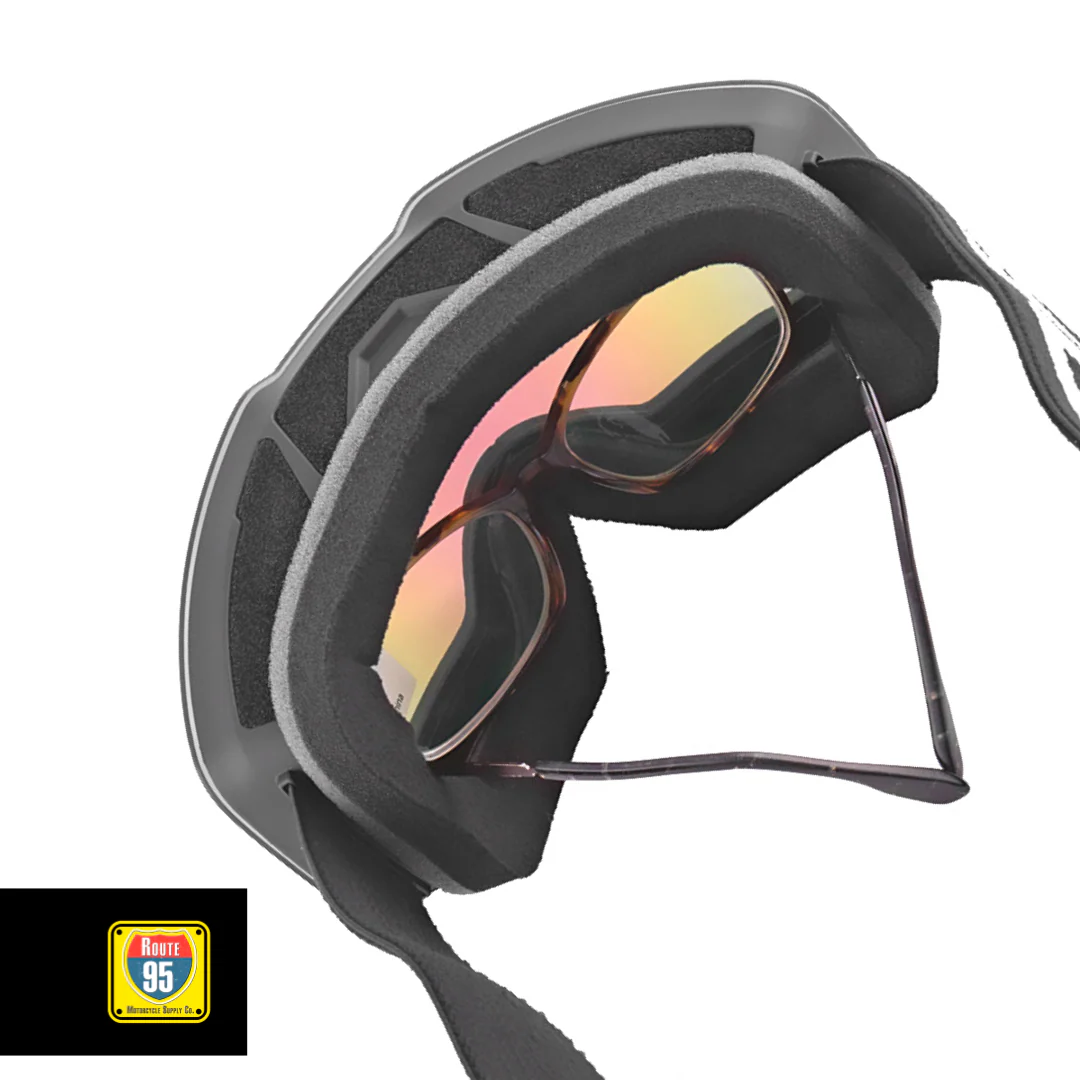 GUB Rally Pro Goggles- Matte Black-Red Lens - Image 7