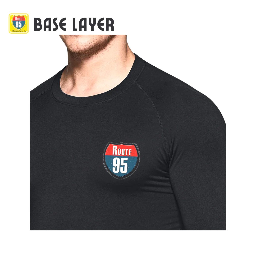 Route95 Base Layer T-Shirt – Top (Black) - Image 5